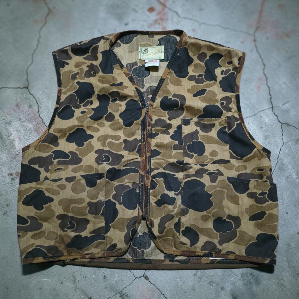 American Field Camo Duck Hunting Vest Mens XL Pockets Outdoors USA Made